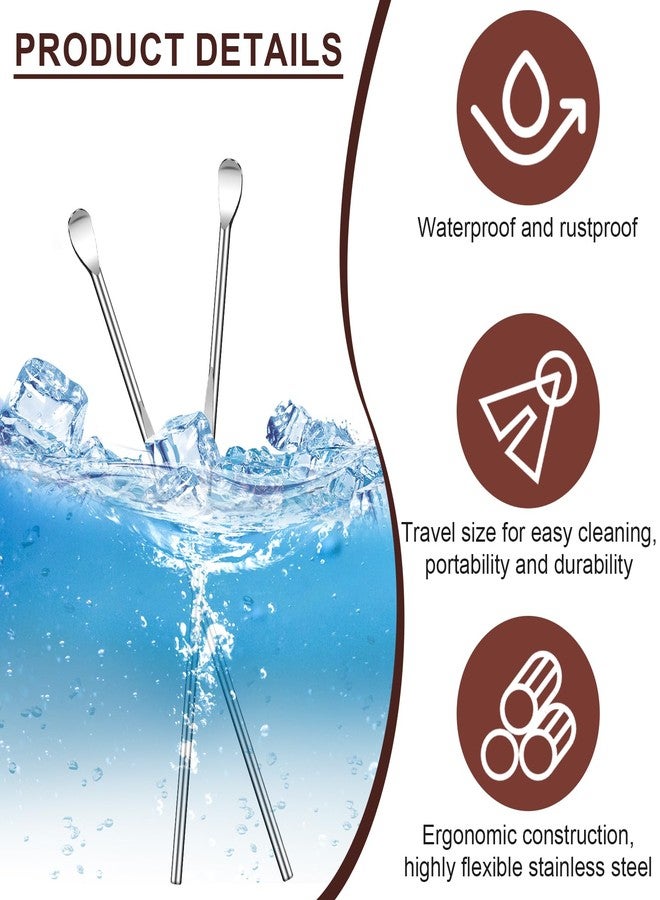HaiFafafaing 40pcs Ear Spoon Stainless Steel Ear Pick Earwax Removal Tool Ears Cleaning Tool Safe Ears Wax Removal Tools - Image 3